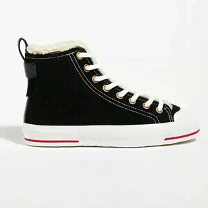 See by Chloé Aryana High Top shearling lined Sneakers sz 10